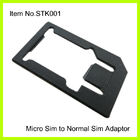 Micro nero di plastica su ordinazione all'adattatore normale di SIM per IPhone 4