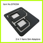 3FF - adattatore della carta SIM del telefono cellulare 2FF, ABS di plastica nero normale