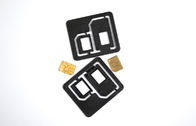 Plastica 2 in adattatori doppi nani di 1 carta SIM, ABS di plastica 3,9 x 3.4cm