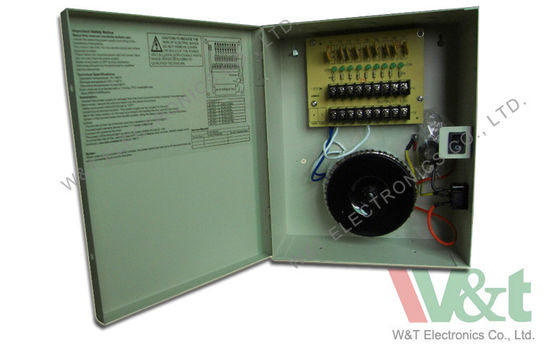 Alimentazione elettrica del CCTV di Manica di amp 96W 8 di CA 24V 4 per le macchine fotografiche, controllo di accesso