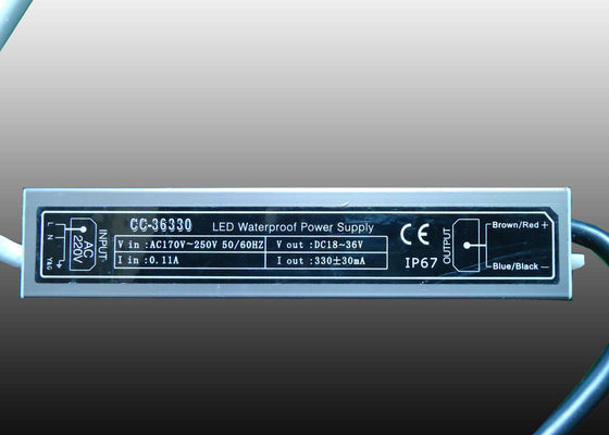 driver costante dell'alimentazione elettrica della corrente LED di CC di CA di 36V 330mA, protezione di cortocircuito