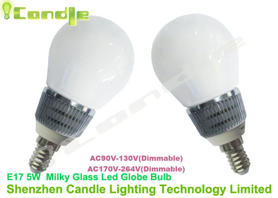 5w E14 Samsung ha condotto l'alimentazione elettrica isolata bianco di vetro latteo del giorno della lampadina del globo