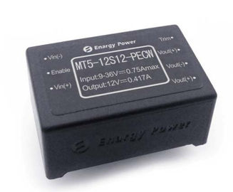 Moduli ad alta frequenza MT5-12S12-PECW del convertitore cc-cc dell'alimentazione elettrica di potere militare 5W 12V