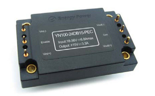18 - 36V ha introdotto l'uscita 15V YN100-24DB15-PEC dei convertitori cc-cc 100W della gamma
