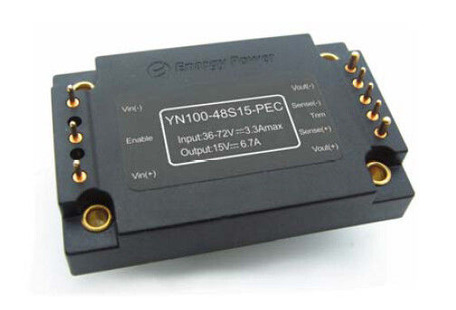 100W tensione del convertitore cc-cc 15 con Solderability IEC60068-2-20 YN100-48S15-PEC