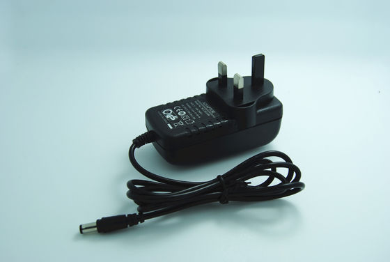 24V adattatore di potere del supporto della parete dei perni del Regno Unito 3 dell'uscita di CC 1A 24W, CE/FCC/RoHS