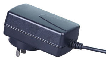 Adattatore nero 12V 2A di potere del router dell'Australia 24W del supporto della parete, sopra protezione di tensione