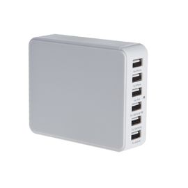 6 accessori dell'adattatore di potere di viaggio del caricatore di USB del porto per i telefoni cellulari/compressa