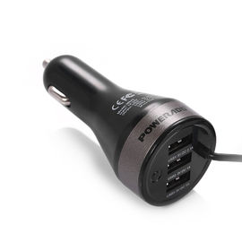 caricatore dell'automobile della porta USB di 4.2A 21W tre con il micro adattatore incorporato di potere del cavo di USB