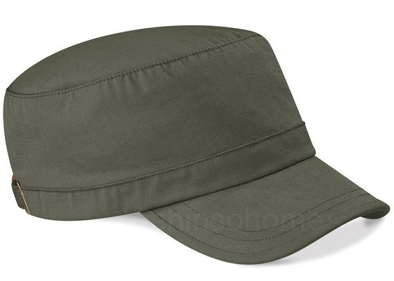 Blu in bianco del cappuccio dell'esercito del cotone con il fermaglio del metallo, cappello dell'esercito degli uomini a 22 pollici