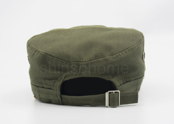 4 militari del cotone del distintivo del pannello ricoprono il verde dell'esercito con il fermaglio bronzeo del metallo per gli adulti