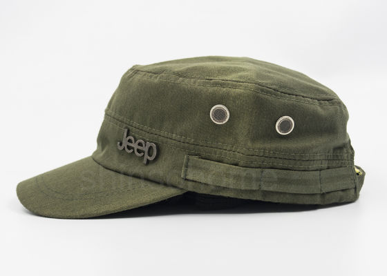 4 militari del cotone del distintivo del pannello ricoprono il verde dell'esercito con il fermaglio bronzeo del metallo per gli adulti