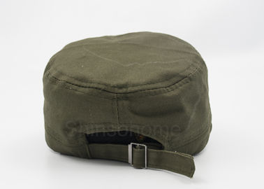 I militari unisex regolabili 100% del cotone ricoprono i fermagli verde 56 - 60 cm del metallo dell'esercito