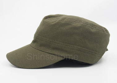 I militari unisex regolabili 100% del cotone ricoprono i fermagli verde 56 - 60 cm del metallo dell'esercito