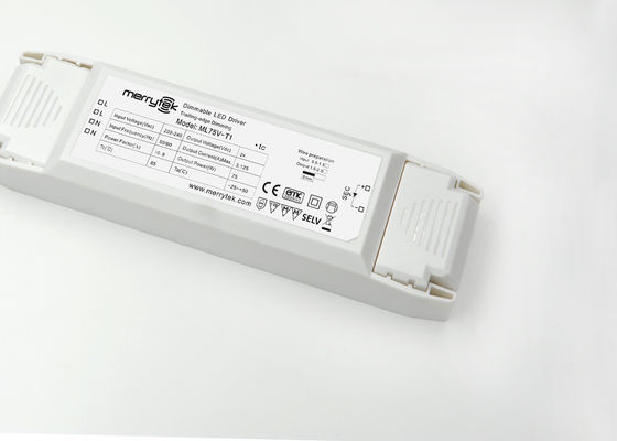 Margine posteriore IP20 di tensione di Traic di 75 watt del driver costante di Dimmable LED