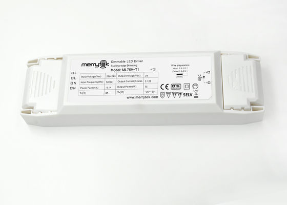 Margine posteriore IP20 di tensione di Traic di 75 watt del driver costante di Dimmable LED