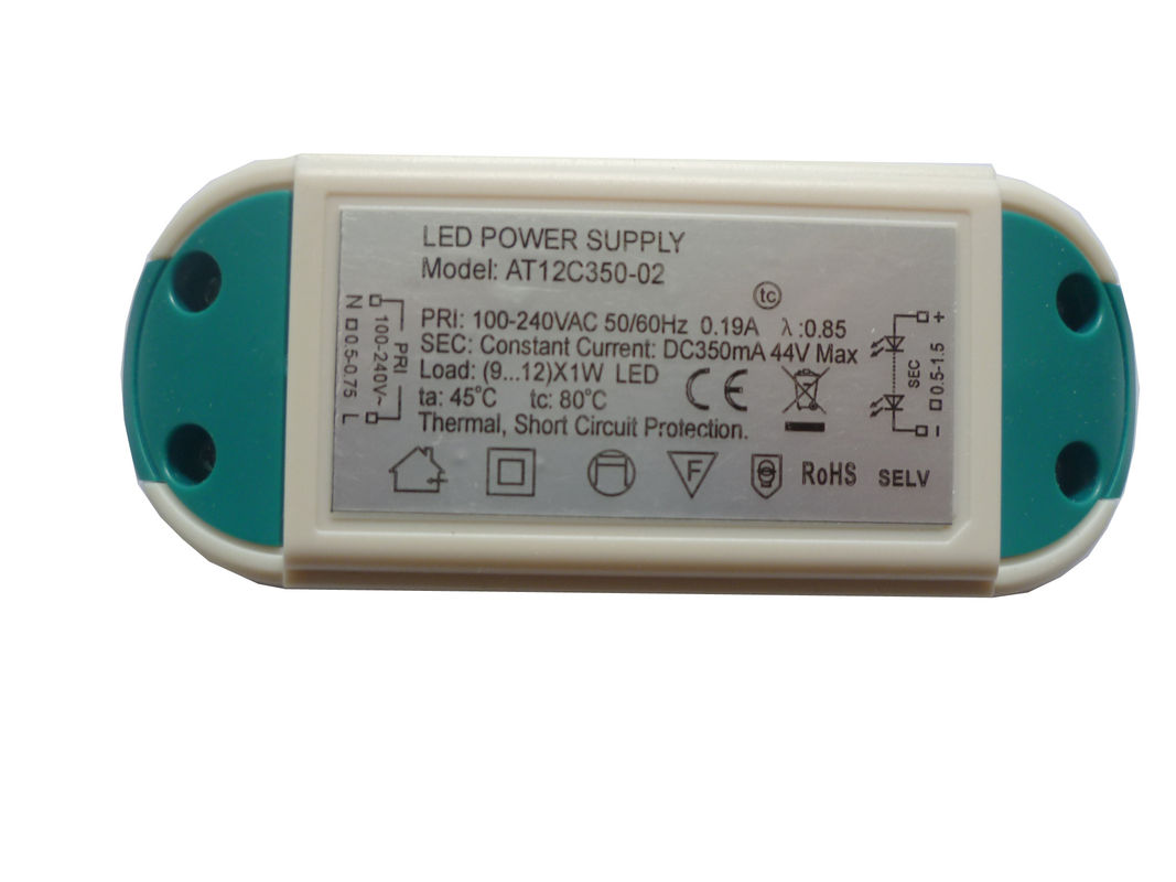 La tensione costante di fattore di alto potere 12V ha condotto il driver/l'alimentazione elettrica principale 6W della striscia