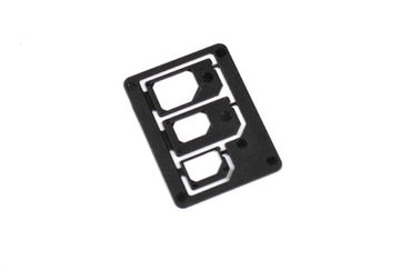 SIM nano di plastica dell'ABS e micro adattatore della carta SIM, 3 in 1 adattatore di SIM